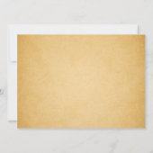 Blue Peacocks Vintage Hochzeit Einladungen (Rückseite)