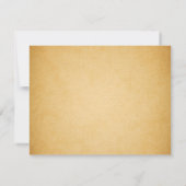 Blue Peacocks Vintage Wedding Empfang Einladung (Rückseite)