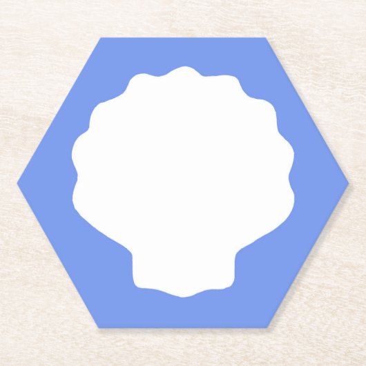 Blue Pearl Paper Untersetzer (Vorderseite)