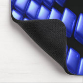 Blue Pearled Cubes 3D Mousepad (Ecke)