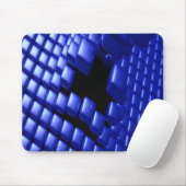 Blue Pearled Cubes 3D Mousepad (Mit Mouse)