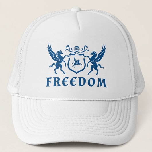 Blue Pegasus Freedom Truckerkappe (Vorderseite)