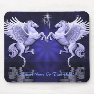 Blue Pegasus Reflections Maus Pad Mousepad