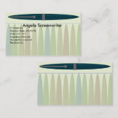 Blue Pen Style Visitenkarte (Vorne/Hinten)