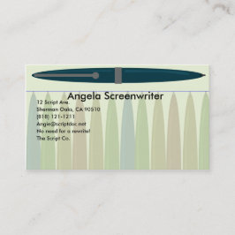 Blue Pen Style Visitenkarte