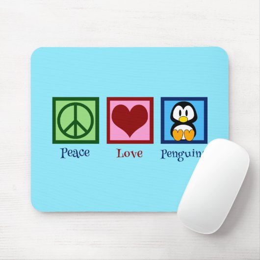 Blue Penguin Mousepad (Mit Mouse)