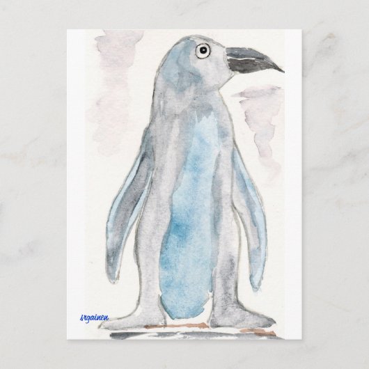 Blue Penguin Postkarte (Vorderseite)