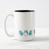 Blue Penguin Zweifarbige Tasse (Links)