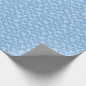 Blue Penguins Pattern Background Geschenkpapier (Ecke)