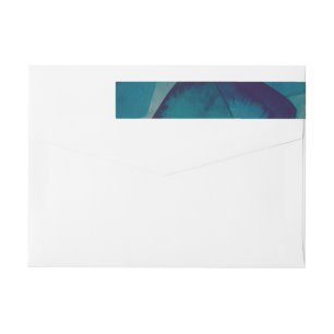 Blue Pentagons Watercolor Wedding