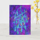 Blue Pentagramm Royale Karte (Gelbe Blume)