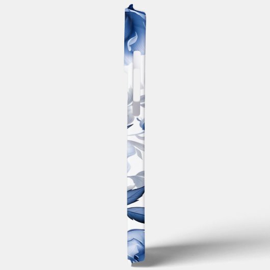 Blue Peonies Case-Mate iPhone Hülle (Rückseite / Links)