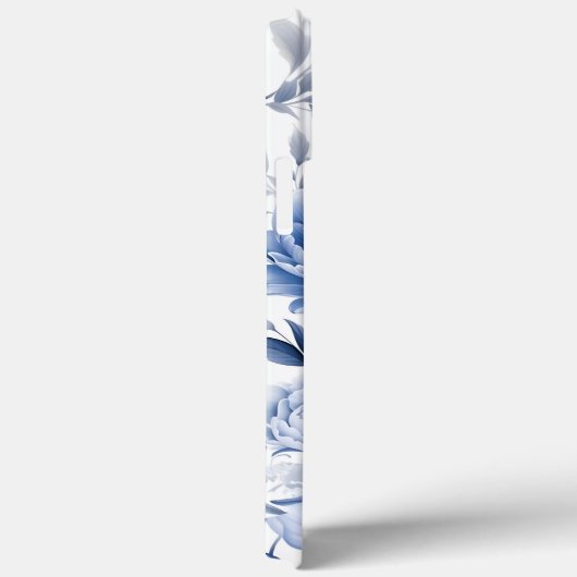 Blue Peonies Case-Mate iPhone Hülle (Rückseite / Rechts)