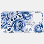 Blue Peonies Case-Mate iPhone Hülle (Rückseite (Horizontal))