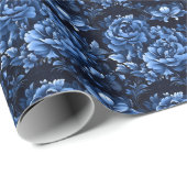 Blue Peonies Geschenkpapier (Rolleneckpunkt)