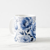 Blue Peonies Kaffeetasse (Vorderseite Links)