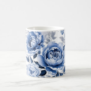 Blue Peonies Kaffeetasse