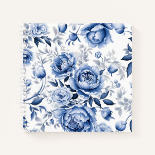 Blue Peonies Notizblock