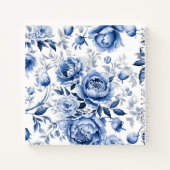 Blue Peonies Notizblock (Rückseite)