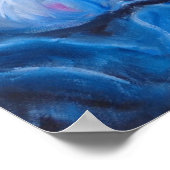 Blue Peonies Poster (Ecke)