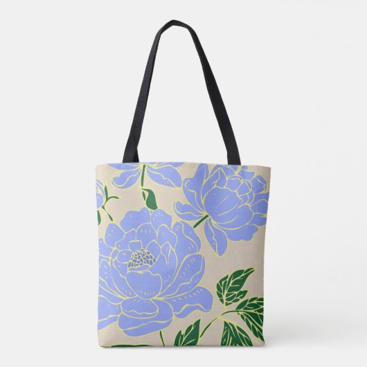 Blue Peonies Tasche (Rückseite)
