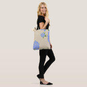 Blue Peonies Tasche (Am Model)