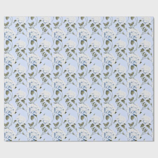 Blue Peony Dream Geschenkpapier (Flach)