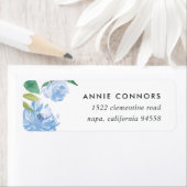 Blue Peony | RÜCKSENDEADRESSEN-AUFKLEBER (Insitu)