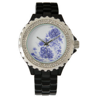 Blue Peony Watch Armbanduhr