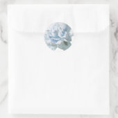 Blue Peony Wedding Siegel Runder Aufkleber (Tasche)