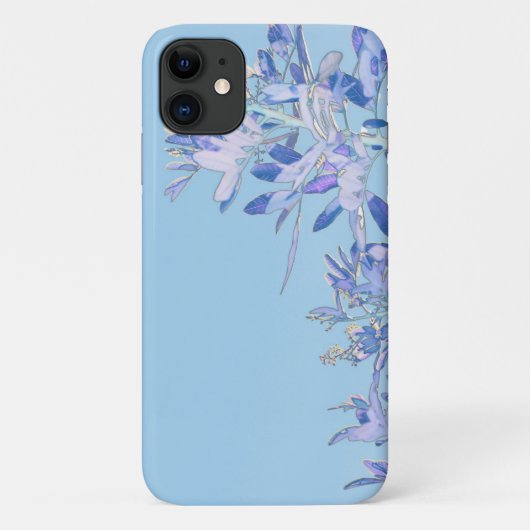 Blue Pepper Tree Blätter iPhone 11 Fall Case-Mate iPhone Hülle (Rückseite)
