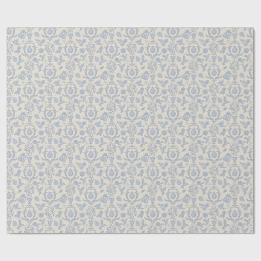 Blue Perfect Pear French Country Brautparty Geschenkpapier (Flach)