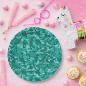 Blue Persian Camouflage Pappteller (Party)