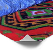 Blue Persian mit Starfish Poster (Ecke)