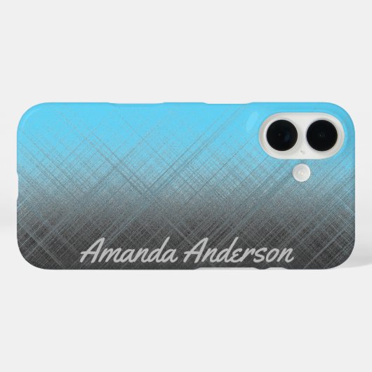 BLUE - personalisierbar Case-Mate iPhone Hülle (Rückseite (Horizontal))
