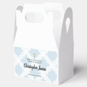 Blue personalisiert baby boy Baptisk Danke, Gesche Geschenkschachtel (Geöffnet)