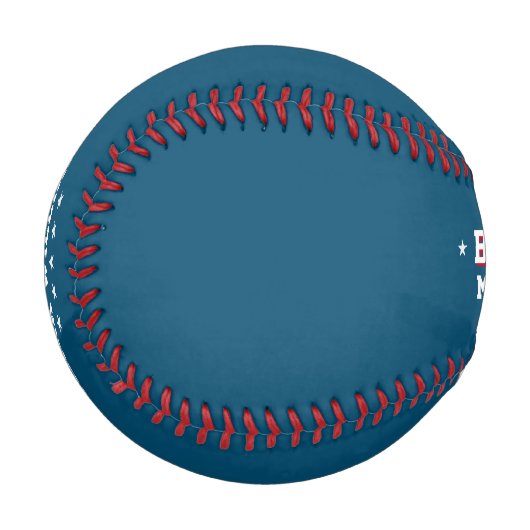 Blue Personalisiert Baseball (Vorderseite Links)
