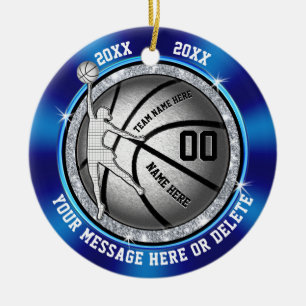 Blue Personalisiert Basketball Ornamente für Mäd