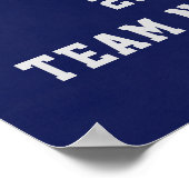 Blue Personalisiert Basketball Senior Night Poster (Ecke)