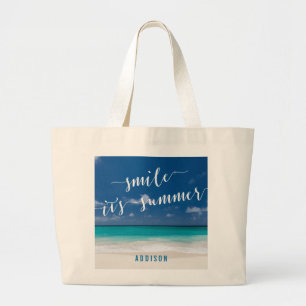 Blue Personalisiert Beach Bags Jumbo Tasche