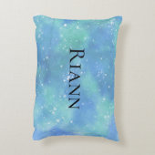 Blue Personalisiert Fantasy Princess Girly Dekokissen (Rückseite(Vertikal))