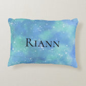 Blue Personalisiert Fantasy Princess Girly Dekokissen (Rückseite)