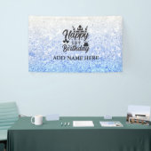 Blue Personalisiert "Happy First Birthday" Banner (Messeveranstaltung)
