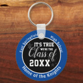 Blue Personalisiert High School Class 2023 Schlüsselanhänger (Vorderseite)