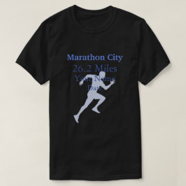 Blue Personalisiert Marathon Runner T - Shirt