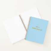 Blue Personalisiert Notebook Bullet Journal Notizblock (Innenseite)