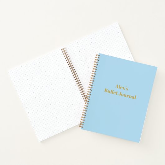 Blue Personalisiert Notebook Bullet Journal Notizblock (Innenseite)