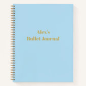 Blue Personalisiert Notebook Bullet Journal Notizblock (Vorderseite)