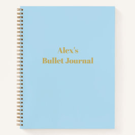 Blue Personalisiert Notebook Bullet Journal Notizblock