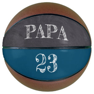 Blue Personalisiert PAPA Ball Player Fare Number V Basketball